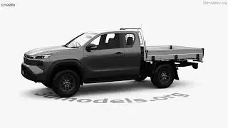 Toyota Hilux Extra Cab Alloy Tray SR 2025 3D model by 3DModels.org