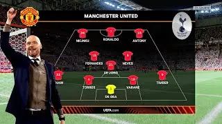 Tottenham Hotspur vs Manchester United - Erik Ten Hag Squad - UEFA Europa League - Full Gameplay