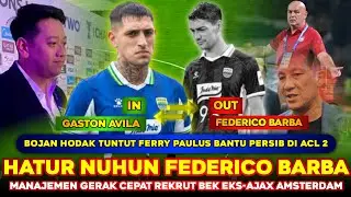 GEGERKAN BOBOTOH❗ Barba Resmi OUT, Bos Adhit REKRUT Bek TOP Eropa & Striker Uzbekistan ❗ Persib News