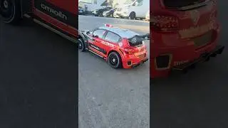 Giant Rc Rally Car 1/7 Scale Street Tires On Mjx Hyper Go 7303