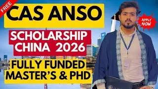 ANSO Scholarship 2026 Fully Funded Scholarship in China | NO IELTS | Monthly Stipend