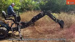 Dig Like a Pro with the DY840 Mini Loader + Excavator Attachment!