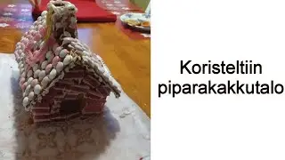 Koristeltiin piparkakkutalo/We decorated gingerbread house (eng sub)