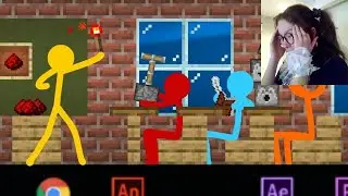 Redstone Academy - Animation vs. Minecraft Shorts Ep 15 реакция на Alan Becker