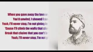 Tom Walker - Not Giving In (Lyrics)
