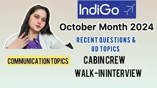 🔥Indigo Airline Recent Cabin Crew GD Topics & Communication Topics | Questions & Answers | Shared✅ 
