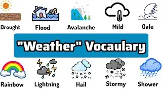 weather vocabulary | English vocabulary ⛈☃️🌬