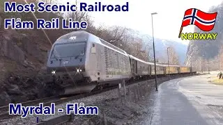 Flåm Railway, the most beautiful view in the world : Train Trip in Norway 🇳🇴 
