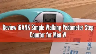 Review iGANK Simple Walking Pedometer Step Counter for Men Women Kids (Black)