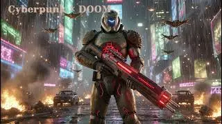 Cyberpunk &times; DOOM Epic Rock Battle Music | Dark Synth Metal Soundtrack