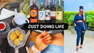 It’s NEVER that SERIOUS ...//LUNCH//NEW NAILS//SLOW RAINY DAYS//JUMIA WINE HAUL//MS WIT