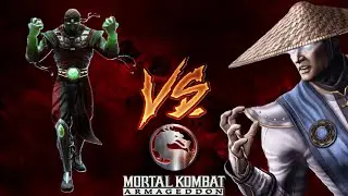 Mortal Kombat Armageddon (PS2) | Modo Versus | Ermac VS Raiden.