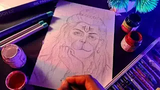 How To draw lord hunman ji 🙏, hunman ji drawing 🙏 ❤️ 