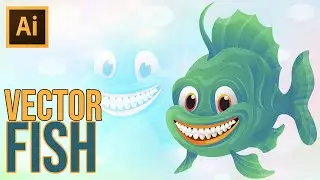 Adobe Illustrator Tutorial | How to Draw Fish Vector Part 2