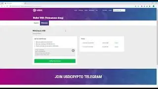 [USDCrypto] Hướng dẫn Nạp R&uacute;t VNĐ tr&ecirc;n USDCrypto