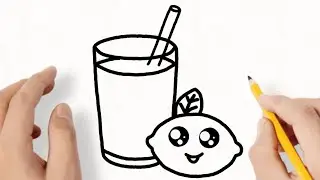 How To Draw A Cute Lemonade /Cute Drinks Drawing 