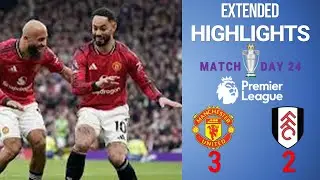 Manchester United vs Fulham| Premier League 2025/26 | Extended Highlights | Match Day 24