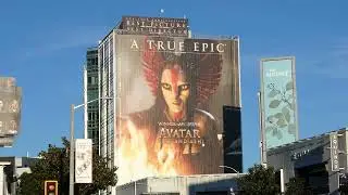 James Cameron Avatar Fire And Ash Billboard & The Traitors Billboard Sunset Blvd LA January 13, 2026