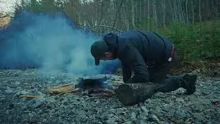 Man Cooking Meat on Stone in the Jungle  Primitive Forest Cooking #PrimitiveCooking #JungleCooking 