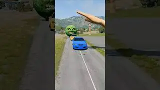 Big & Small Cars vs Giant Hand Slap  #10 - BeamNG.drive