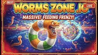 🇮🇳 Indian Flag Snake Dominating the Leaderboard! 🐍 Worms Zone LIVE