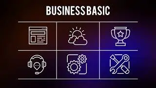 Business Basic - Outline Animated Icons (MOGRT)