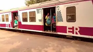 New Painted Pink Colour Local Train.