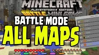 Minecraft PS4/PS3/Xbox360/WiiU - ALL BATTLE MODE MINI-GAMES SERVER MAP PACKS 