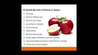 10 Health benefits of Apple