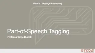 Part-of-Speech Tagging (Natural Language Processing at UT Austin)