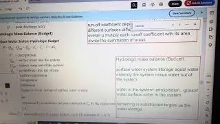 Water and Environmental Division 3A: Surface water storage (Theoretical)