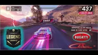 Asphalt 9: Epic battle with UERK_Fab and Legends League reached with BUGATTI CHIRON (1,800 rate)