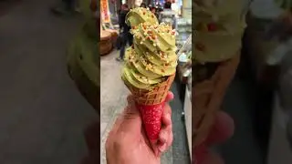 Matcha Ice Cream Cones + Matcha Mochi in Kyoto, Japan