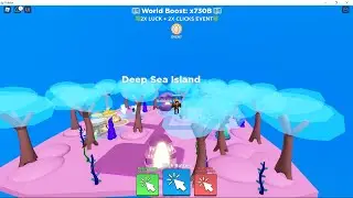 HOW TO GET TO DEEP SEA ISLAND! (Clicker Simulator)