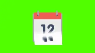Calendar Animation on green screen | Changing months in calendar | non copyrighted footage | NCF