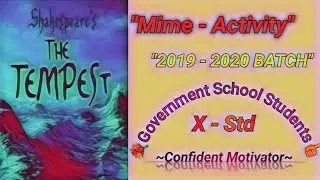 ||The Tempest by William Shakespeare ||Mime Activity ||TNGovt.School Students Presents||