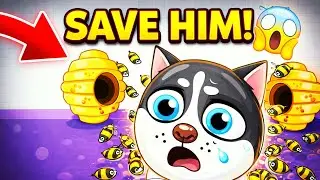 🐶 Save the Dog From Bees &ndash; Most Satisfying Puzzle Game. #savethedoge #doggame #viral #gaming 