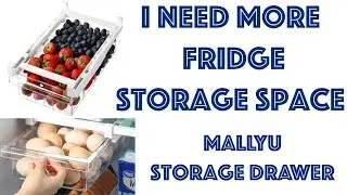 My refrigerator need more storage drawers!        Mallyu Hanging Refrigerator Organizer Bins