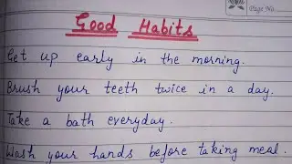 10 lines on good habits/ good habits in English/ @Penworldimagination / #penworld