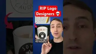 Превратите эскиз в логотип с помощью ИИ #ai #logodesign #graphicdesign
