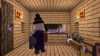 Villager & Witch Life 5   Alien Being Minecraft Animation
