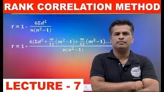 Spearman's Rank Correlation Method | Linear Correlation | Statistics | Bcom Sem 1 | Lecture 7 | UGT