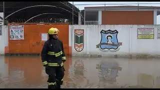 30-Sep-2021 | Bomberos auxilian ante inundaciones en Coronango