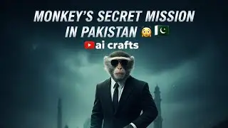 Monkey on secret missions in pakistanII AI CRAFTS!! #trending #jaidmeel 