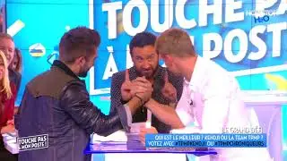 Matthieu Delormeau et Kendji Girac font un bras de fer