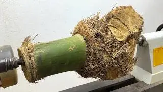 Craft Woodturning Products - Unique Design Ideas Bamboo Vase On Wood Lathe