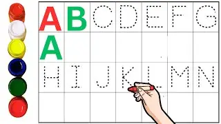 Dotted ABCD |  A to Z | ABC Tracing for Kids | Preschool Learning | day25  p2