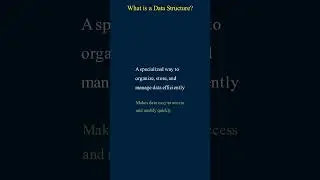 What is Data Structure? | Visual Explanation #Shorts #datastructures #introduction