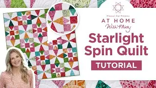 Fat Quarter Friendly Quilt | Make the Starlight Spin Quilt Using 2 Easy To Make Blocks