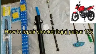 how to repair shocker and oil seal replace and repairing bajaj pulsar 135 l